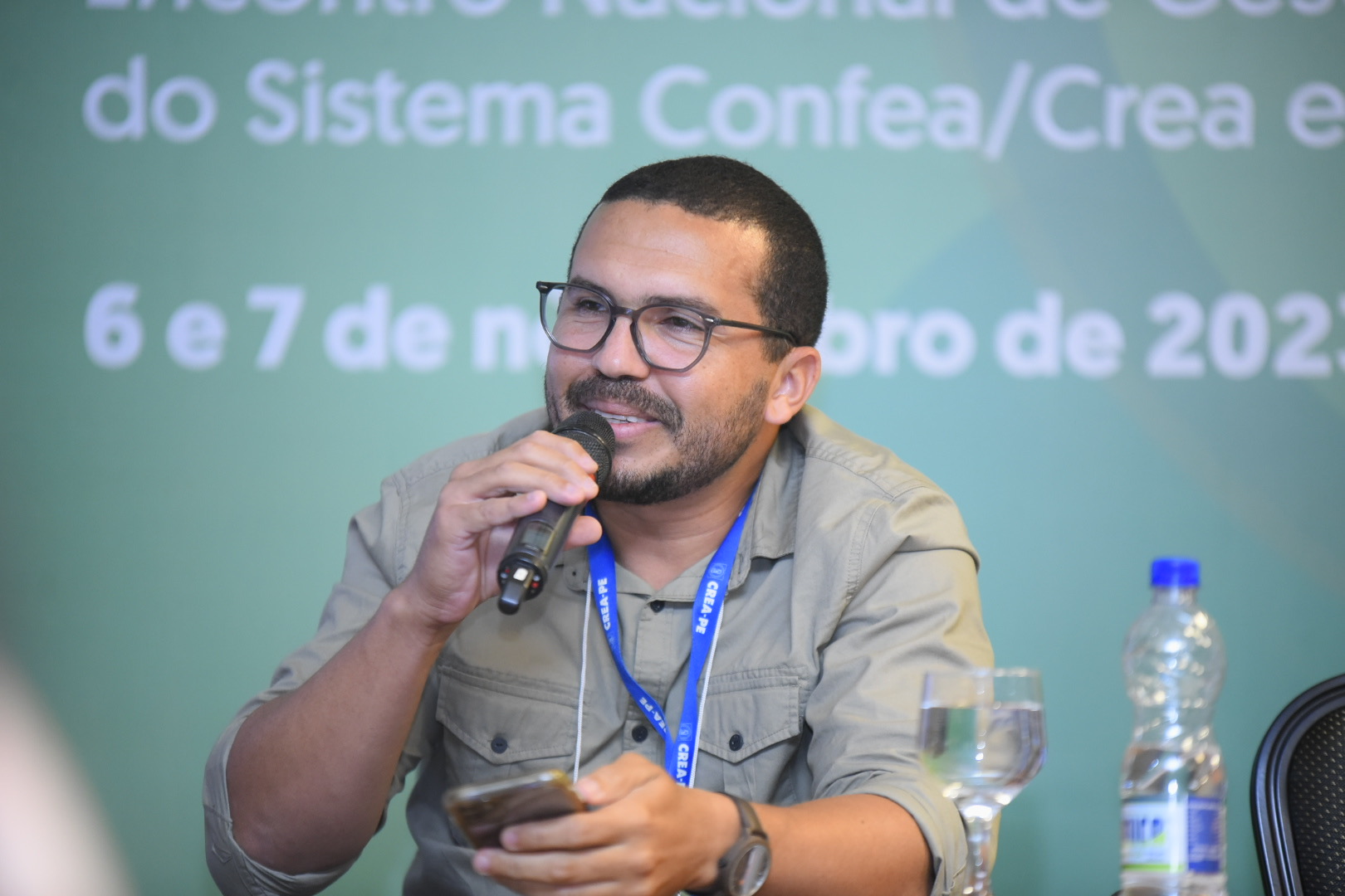 Diogo Cordeiro, do Crea-PE, reconheceu a importância da troca de experiências entre os Regionais